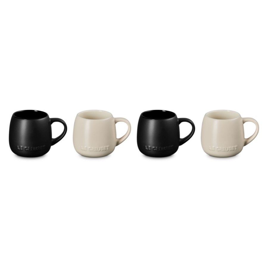additioanl image for  Le Creuset Set of 4 Mug S/Blk 320 ml 